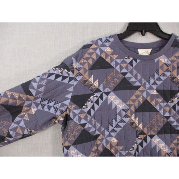 Universal Thread Womens Size - XXL Geometric Patchwork Sweatshirt - Picture 6 of 8